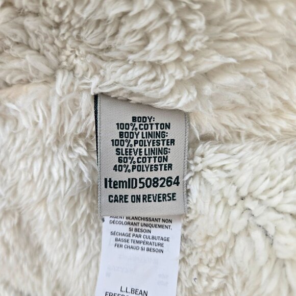 L.L. Bean Scotch Plaid Sherpa Lined Jacket Size Medium - Picture 8 of 8